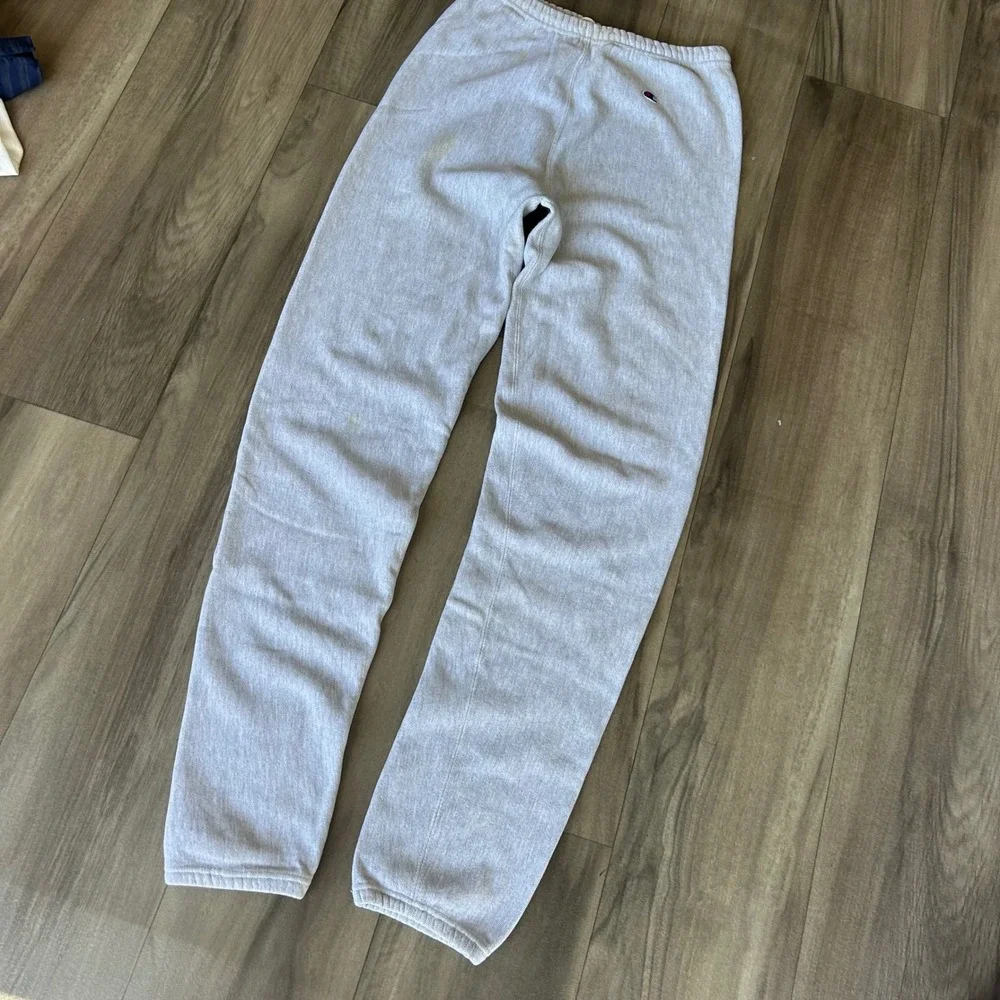 Champion Reverse Weave Sweatpants Mens Medium Gray Joggers C Logo 0880